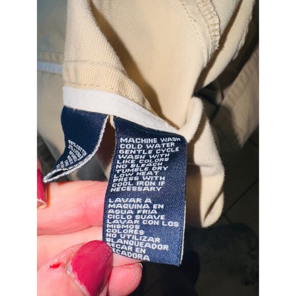 Jones New York Signature Beige Jacket M Cotton/Spandex Structured Old Money Work - Picture 9 of 13